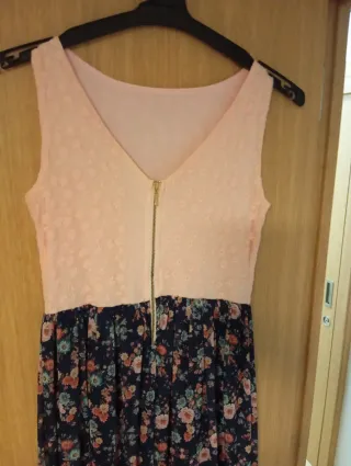 Vestido largo estampado floral