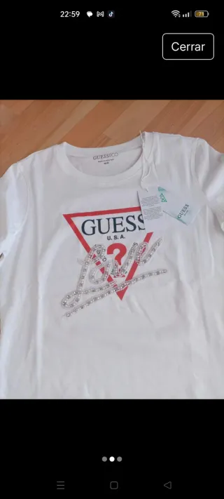 Camiseta Guess Blanca Talla M