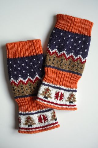 Mitones de estilo navideño