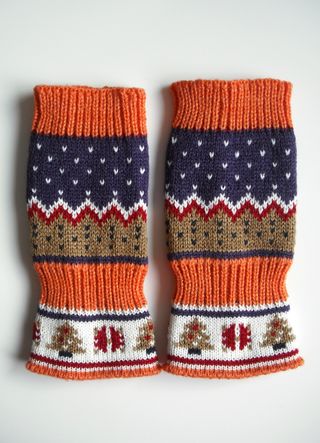 Mitones de estilo navideño