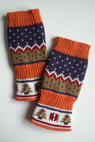 Mitones de estilo navideño