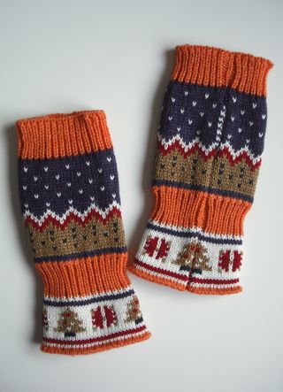 Mitones de estilo navideño