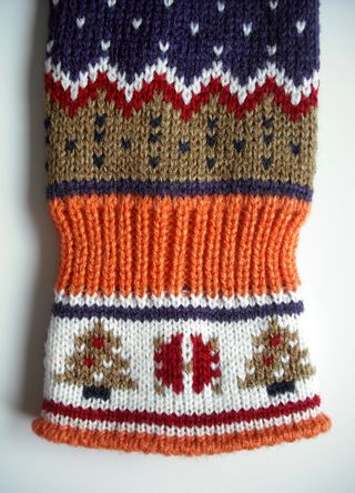 Mitones de estilo navideño