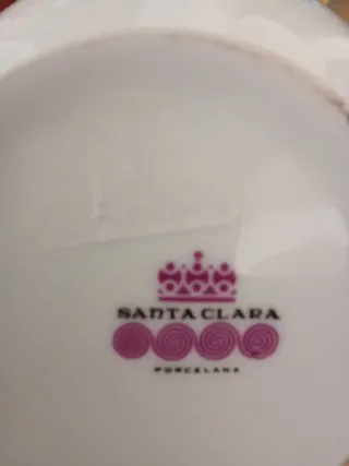 Cafetera de porcelana con flores años 60