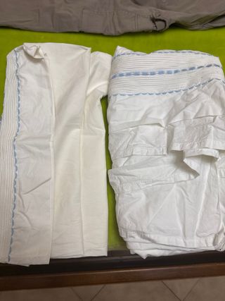 Sábanas vintage bordadas algodón