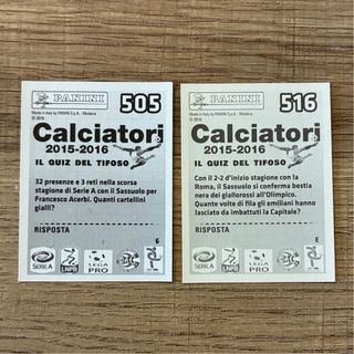 Figurine Panini Calciatori 2015/2016 Sassuolo