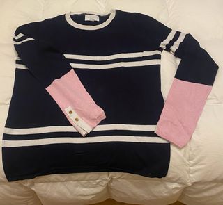 Jersey Springfield rayas azul marino y blanco