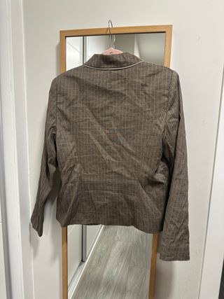 Blazer S. Oliver Talla 42 Marrón Rayas