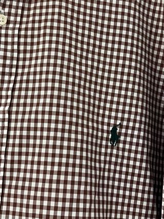 Camisa Polo Ralph Lauren cuadros marrón