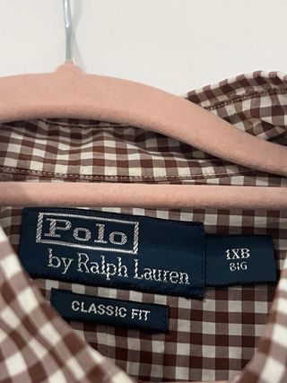 Camisa Polo Ralph Lauren cuadros marrón