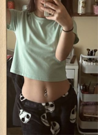 Camiseta corta verde talla XS