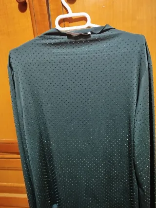 Blusa Mango Teal Brillante