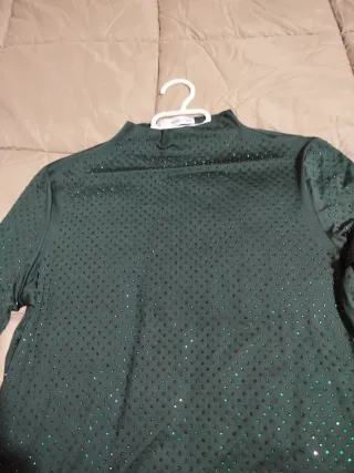 Blusa Mango Teal Brillante