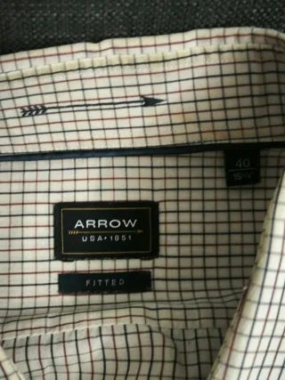 Camisa Arrow Cuadros Talla 40, en buen estado