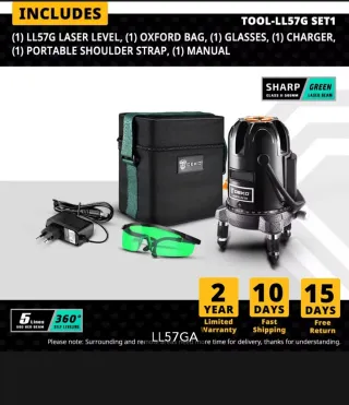 Nivel Láser DEKO LL57G Set 1