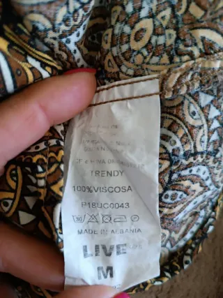 Camicia uomo fantasia beige marrone