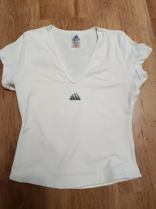 Camiseta Adidas Mujer Talla 36 Blanca
