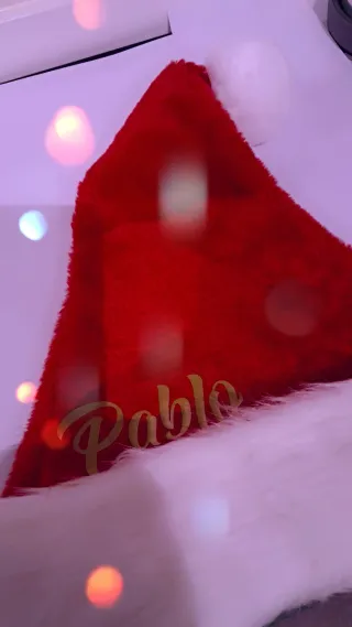Gorro Papá Noel personalizado.