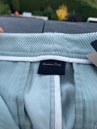 Pantalón Massimo Dutti pana verde nuevo