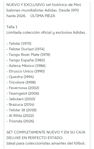 Set Mini Palloni Adidas FIFA