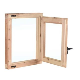 VENTANA MADERA PINO PRACTICABLE 60 X 80