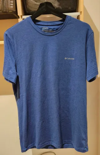 Camiseta deportiva Columbia azul hombre Talla M