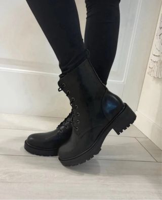 Anfibio donna nero con zip tg 36 nuovo