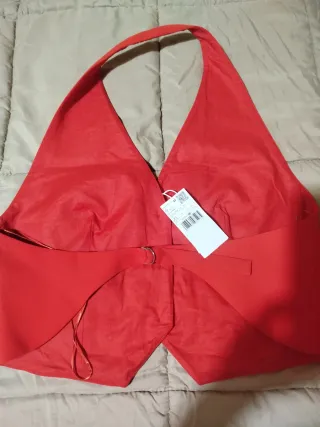 Chaleco Mango Rojo Talla XL