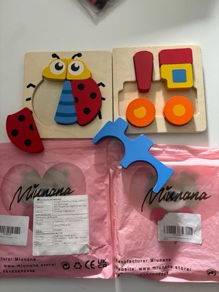 Puzzles de madera bebé Miunana