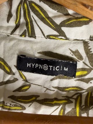 Camisa Hawaiana Estampada Hojas Slim fit