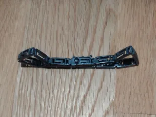 Pulsera de plata 925 oxidada con motivo geométrico