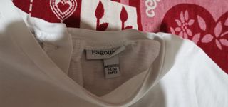 Camiseta niña volantes blanca