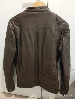 Chaqueta de cuero PUROGO marrón