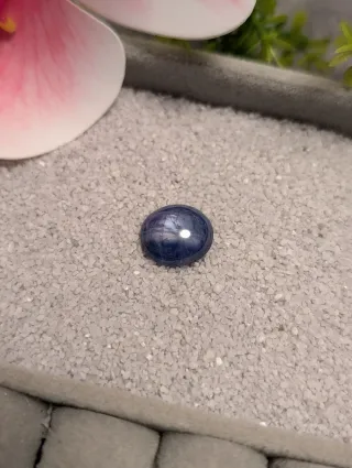 Zafiro natural cabujón azul