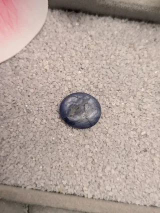 Zafiro natural cabujón azul