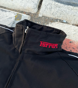 Chaqueta Ferrari Motorsport Negra Vintage