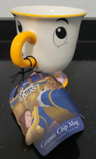Taza Chip Bella y Bestia Disney Cerámica