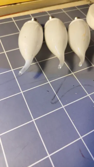 3 Bombillas de Vidrio Blancas