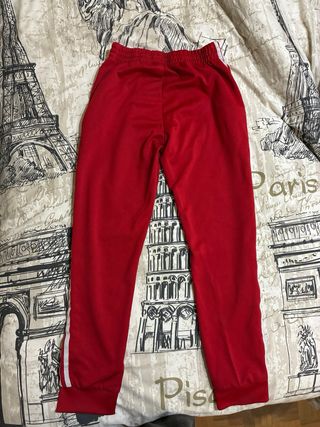 Pantalón Adidas Chándal Rojo