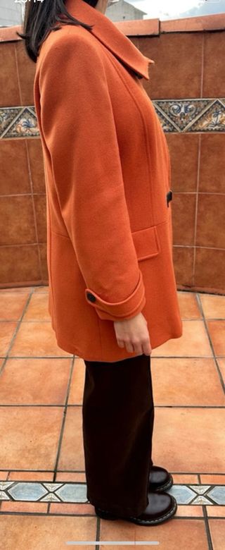 Abrigo naranja vintage