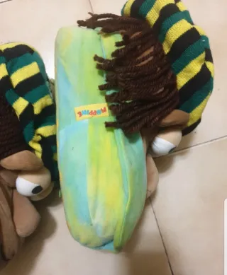 Ciabatte chiuse marroni e verdi