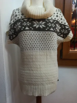 Maglione collo alto fantasia norvegese