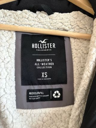 Chaqueta Hollister Negra Talla XS