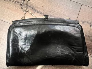 Bolso de mano negro vintage