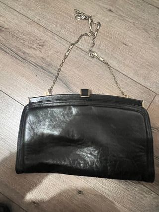 Bolso de mano negro vintage