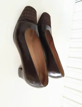 Zapatos de salón Cypress piel marrones talla 39.5