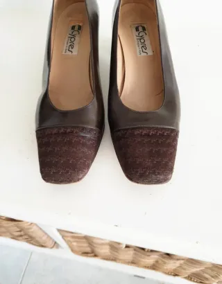 Zapatos de salón Cypress piel marrones talla 39.5