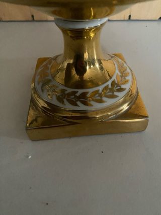 Centrotavola in ceramica Paris oro