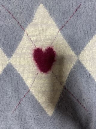 Jersey de pelo con corazones
