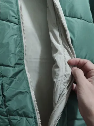 Chaqueta acolchada mujer verde